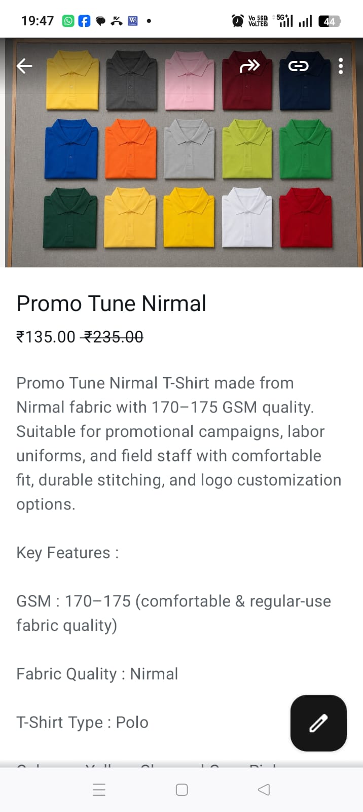Promo Tune Nirmal Polo T-Shirt