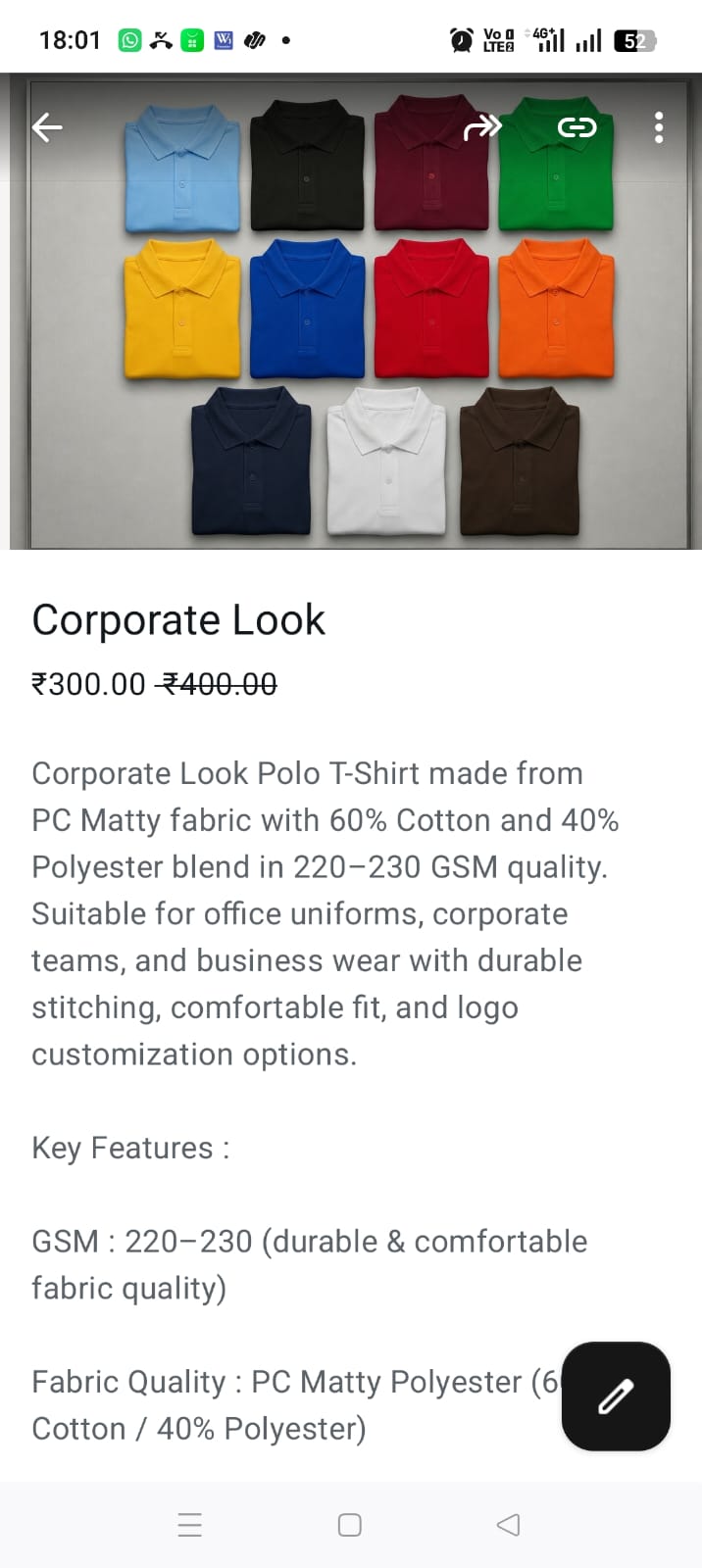 Corporate Look Polo T-Shirt