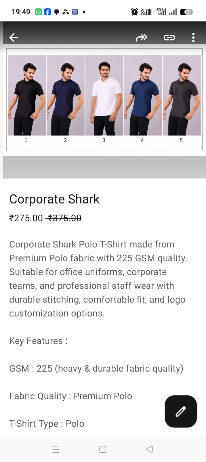 Corporate Shark Polo T-Shirt