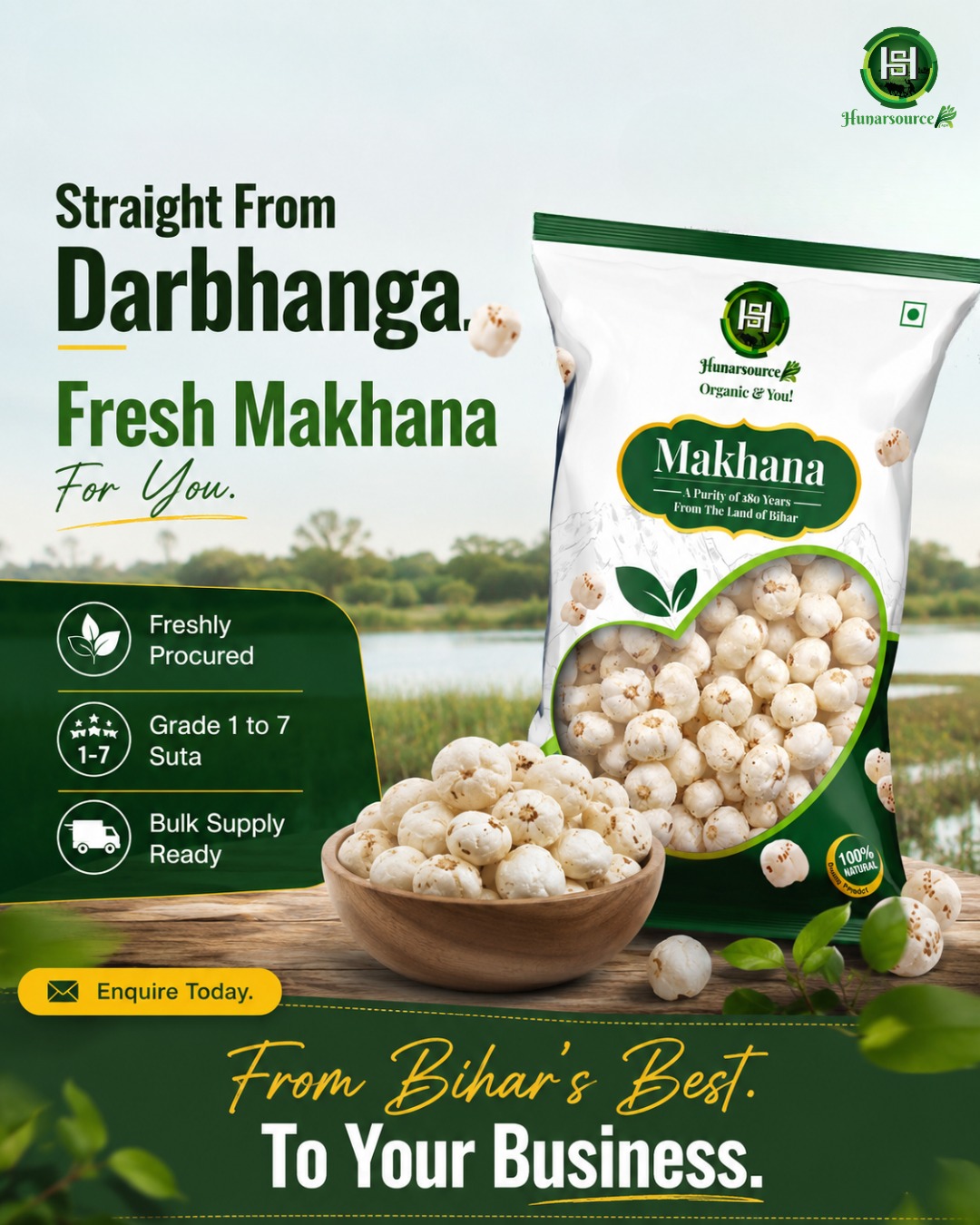 Premium Grade Makhana (Fox Nuts) - 4 to 7 Suta